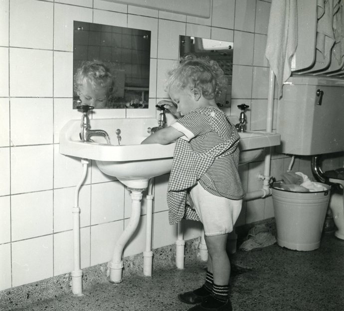 Vuggestuen i Carlshøj Børnegård, 1952